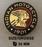 INDIAN rond LOGO PIN voor Scout Four FTR Chief 741 Bobber, Verzenden, Nieuw