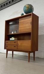 Vintage design Bartels highboard, Huis en Inrichting, ., Glas, ., Minder dan 100 cm