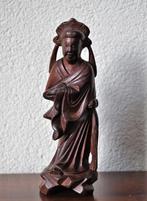 Vintage Beeldje Figuur Monnik Rosewood/ Rozenhout 15,5 cm, Ophalen of Verzenden