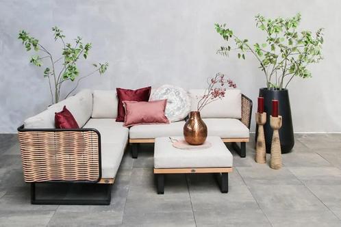 Nieuw uit voorraad Fonteyn Hoekbank Chicago, Tuin en Terras, Tuinsets en Loungesets, Nieuw, Loungeset, Aluminium, 5 zitplaatsen