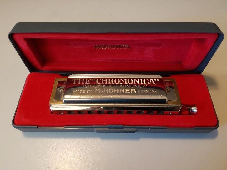 Hohner Chromatische mondharmonica, Muziek en Instrumenten, Blaasinstrumenten | Mondharmonica's, Zo goed als nieuw, Chromatisch
