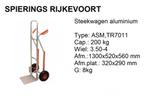 Steekwagen aluminium 200 kg Spierings Rijkevoort, Doe-het-zelf en Verbouw, Gereedschap | Handgereedschap, Niet ingevuld, Niet ingevuld