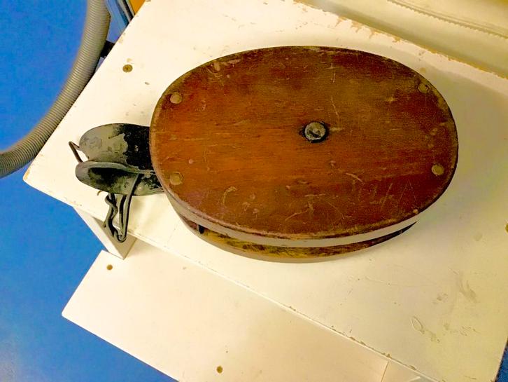 houten katrol   zeersterk, Watersport en Boten, Bootonderdelen, Zo goed als nieuw, Tuigage en Masten, Zeilboot of Motorboot, Ophalen of Verzenden