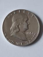 Halve Franklin dollar 1954d usa  kk  f.21.11, Postzegels en Munten, Munten | Amerika, Ophalen of Verzenden