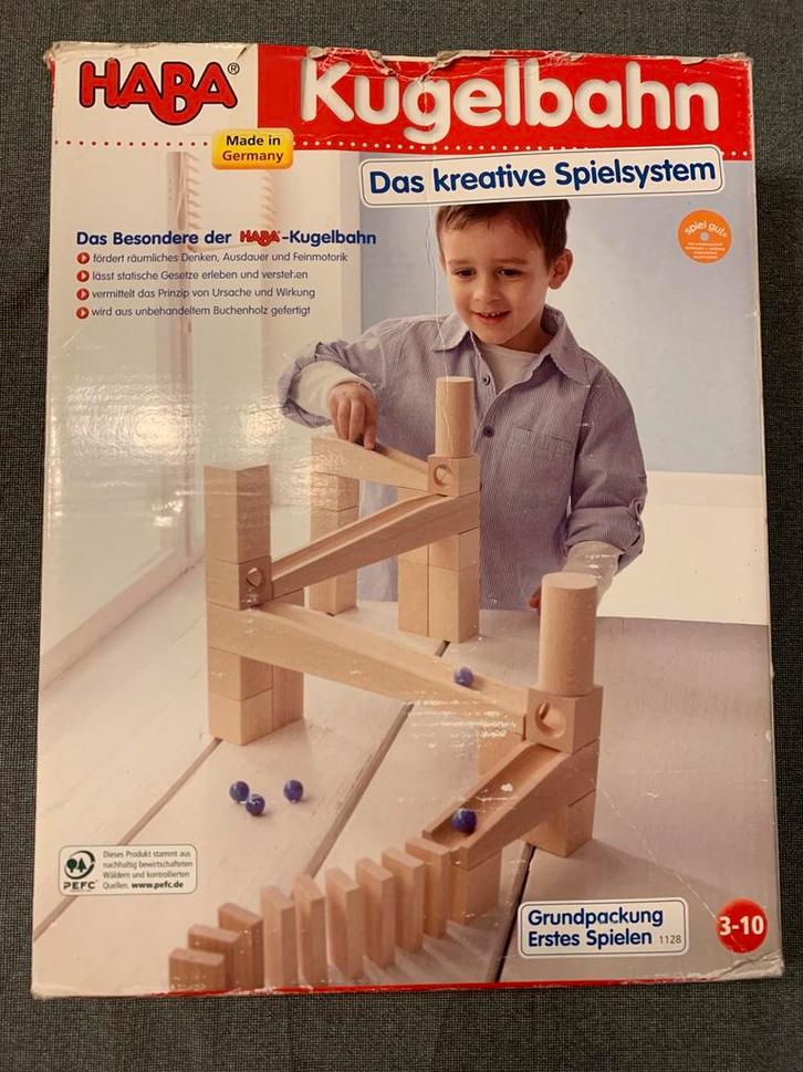 Haba houten knikkerbaan, Kinderen en Baby's, Speelgoed | Houten speelgoed, Gebruikt, Overige typen, Ophalen of Verzenden