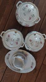 Servies met Gouden Rand en Bloemen., Ophalen of Verzenden