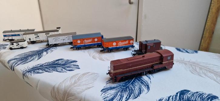 Prachtige H0 goederen trein, Hobby en Vrije tijd, Modeltreinen | H0, Zo goed als nieuw, Treinset, Gelijkstroom, Roco, NS, Ophalen of Verzenden