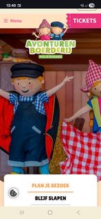 5 tickets Molenwaard - Fien & Teun, Tickets en Kaartjes, Drie personen of meer, Ticket of Toegangskaart