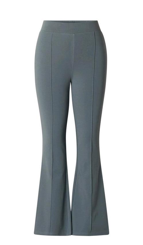 Steel blue/grey  flared broek Yaissa van Yesta Maat 48 (1), Kleding | Dames, Broeken en Pantalons, Nieuw, Maat 46/48 (XL) of groter
