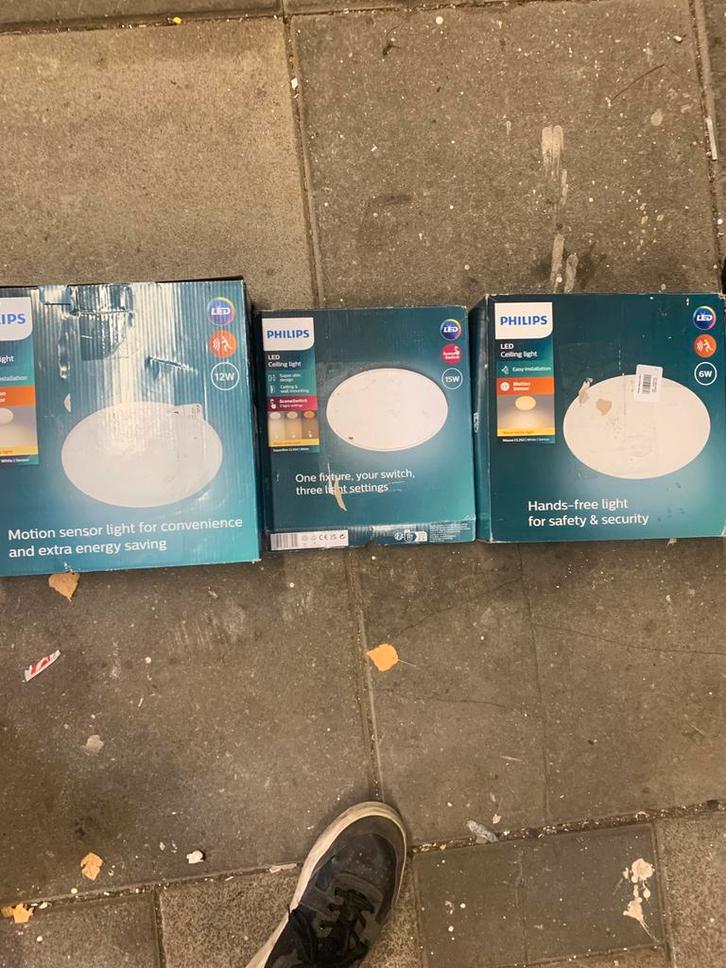 Philips LED Plafondlampen - Nieuw in doos!, Huis en Inrichting, Lampen | Losse lampen, Nieuw, Led-lamp, 30 tot 60 watt, Overige fittingen