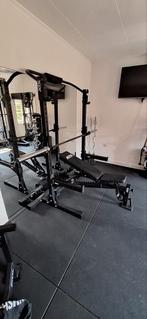 Atx squat/bench set compleet 2 weken oud. Rack,barbell,bench, Ophalen, Zo goed als nieuw