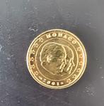 Vergulde 1 euro munt Monaco, Ophalen of Verzenden, Monaco, 1 euro