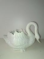 Vintage Zwaan Plantenbak Keramiek - 28x20cm, Gebruikt, Porselein of Keramiek, Schaal, Ophalen of Verzenden