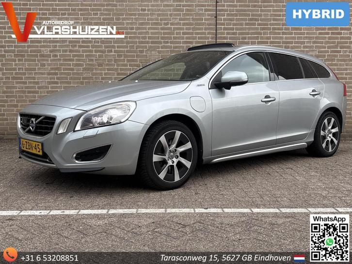 Volvo V60 2.4 D6 AWD Plug-In Hybrid Pure Limited | Pano | Le, Auto's, Volvo, Bedrijf, Te koop, V60, 4x4, ABS, Achteruitrijcamera