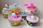 Hello kitty theeservies. Kopjes bekers verzamelen schattig., Kunststof, Ophalen of Verzenden, Zo goed als nieuw