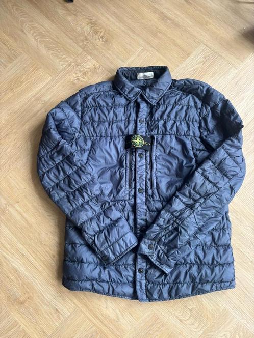 Stone Island Jas / Overshirt -  Maat L, Kleding | Heren, Jassen | Zomer, Zo goed als nieuw, Maat 52/54 (L), Blauw, Ophalen of Verzenden