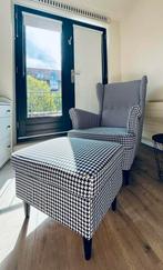 IKEA Strandmon Wing chair and footstool, Ophalen, Eenpersoons, 75 tot 100 cm, Zo goed als nieuw