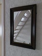 Antieke spiegel, met orginele oud spiegelglas, H 65 cm, B 42, Antiek en Kunst, Ophalen, Rechthoekig