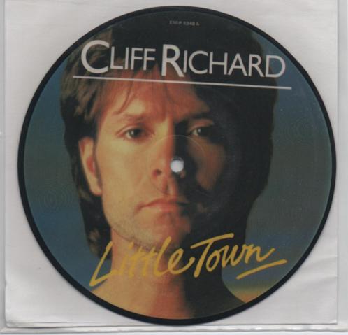 Cliff Richard- Little Town EP !! Picture Disk, Cd's en Dvd's, Vinyl Singles, Gebruikt, EP, Pop, Verzenden