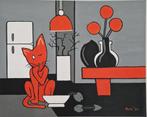 schilderij op doek met acryl, zelf geschilderd, Antiek en Kunst, Kunst | Schilderijen | Modern, Ophalen