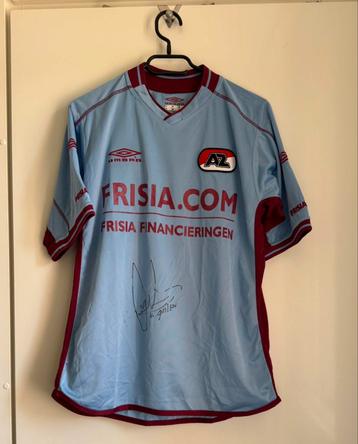 AZ uitshirt gesigneerd door club icoon Barry van Galen 04/05 beschikbaar voor biedingen