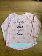 Roze truitje/shirt lange mouwen met sterren - maat 110/116, Kinderen en Baby's, Kinderkleding | Maat 110, Meisje, Gebruikt, Ophalen of Verzenden