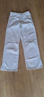 Witte ripped jeans mt 140 10/11 jaar, Broek, Meisje, Ophalen of Verzenden, Zo goed als nieuw