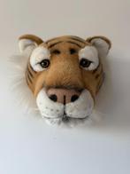Knuffel dierenkop tijger 25 cm / Wild & Soft / BiBiB, Ophalen of Verzenden, Zo goed als nieuw, Wanddecoratie