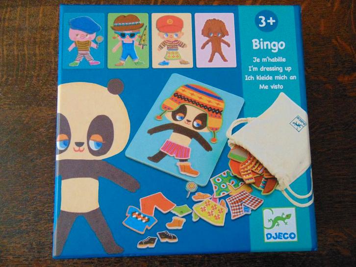 Aankleed Bingo Spel van Djeco, Hobby en Vrije tijd, Gezelschapsspellen | Overige, Zo goed als nieuw, Een of twee spelers, Drie of vier spelers