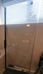 Te koop: Matzwarte douchecabine 75.5 x 190 cm, Ophalen, Gebruikt, Glas, Douche