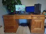 houten bureau, Huis en Inrichting, Ophalen, Zo goed als nieuw, Bureau