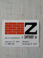 sticker bouw en onderhoudsbedrijf v.ZANTVOORT bv te Geffen, Ophalen of Verzenden, Zo goed als nieuw, Bedrijf of Vereniging