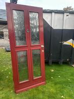 hard houten buitendeur, Doe-het-zelf en Verbouw, Deuren en Horren, Ophalen, Gebruikt, 80 tot 100 cm, 215 cm of meer