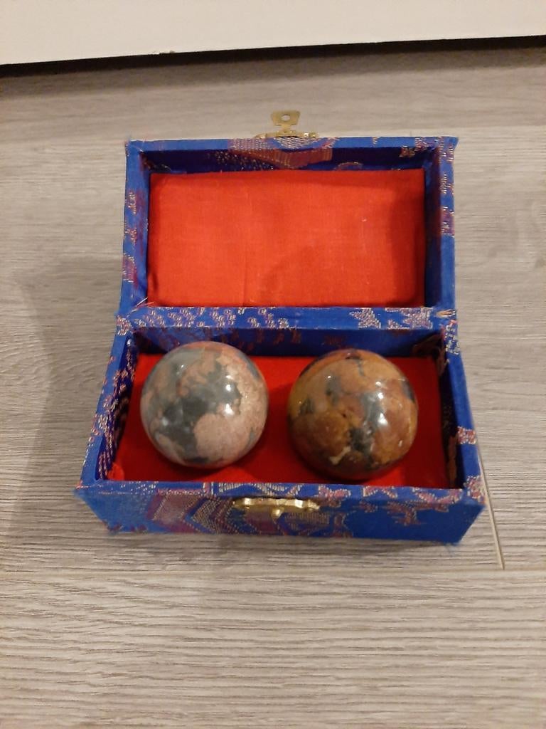 Chinese Baoding ballen in doosje, Antiek en Kunst, Ophalen of Verzenden