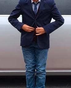 Feestelijk setje, Colbert, blouse en stropdas, C&A, maat 164, Kinderen en Baby's, Kinderkleding | Maat 164, Zo goed als nieuw