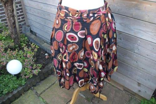 Rok zwart/ bruin/ rood/ geel ART mt M/8 Vaste prijs, Kleding | Dames, Rokken, Zo goed als nieuw, Maat 38/40 (M), Zwart, Ophalen of Verzenden