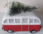 kerstornament - kerstbal - busje met kerstboom - metaal, Diversen, Kerst, Ophalen of Verzenden, Zo goed als nieuw