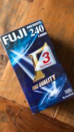 3 FUJI VHS 240 videobanden, Ophalen of Verzenden, VHS-speler of -recorder