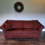 Kasteelbank - Stijlvolle bordeaux rode bank, Huis en Inrichting, Ophalen, Rechte bank, 200 tot 250 cm, Kasteel