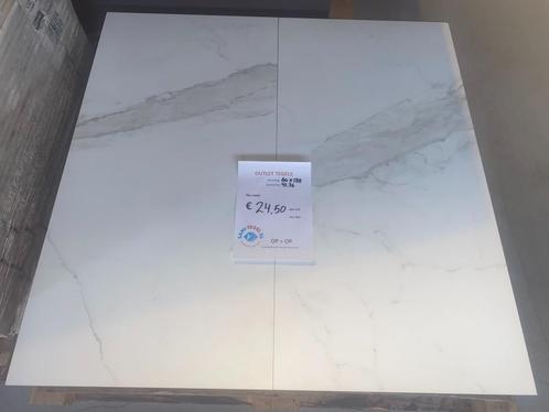 Outlet tegels: wand - vloertegel Statuario wit marmer 60x120, Doe-het-zelf en Verbouw, Tegels, Nieuw, Vloertegels, Marmer, 60 cm of meer