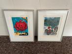 Corneille 2-luik lithografieën Bali 1993, Antiek en Kunst, Kunst | Litho's en Zeefdrukken, Ophalen