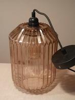 Hanglamp Pane Lichtbruin Glas, Huis en Inrichting, Lampen | Hanglampen, Ophalen, Nieuw, Glas, Minder dan 50 cm