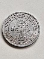 Penning 700 jaar Breda 1252-1952 Brugstraten-actie, Postzegels en Munten, Penningen en Medailles, Ophalen of Verzenden