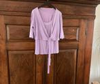 Paars Wikkelvestje + Top - Maat M, Ophalen of Verzenden, Zo goed als nieuw, Maat 38/40 (M), Paars
