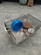 Hamsterkooi gratis, Dieren en Toebehoren, Knaagdieren en Konijnen | Hokken en Kooien, Kooi, Minder dan 75 cm, Zo goed als nieuw