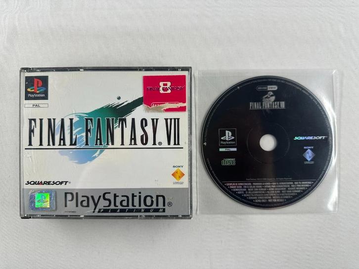 Final Fantasy VII + demo Playstation 1 Platinum - PS1, Spelcomputers en Games, Games | Sony PlayStation 1, Gebruikt, Role Playing Game (Rpg)