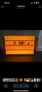 Lichtbak met letters - Te Koop!, Ophalen of Verzenden, Gebruikt, Lichtbak of (neon) lamp