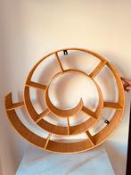 Mooi groot vintage rotan rond cd rek wandrek interieur, Huis en Inrichting, Ophalen of Verzenden, Zo goed als nieuw, Overige materialen