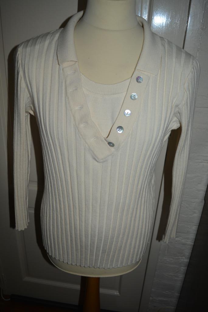 prachtige roomwit wollen trui, maat XL, Kleding | Dames, Truien en Vesten, Zo goed als nieuw, Maat 46/48 (XL) of groter, Wit, Ophalen of Verzenden