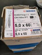 Berner gevelschroeven RVS 5,0 x 60 en 3,2 x 50, 50 tot 100 mm, Schroeven, Nieuw, Ophalen of Verzenden